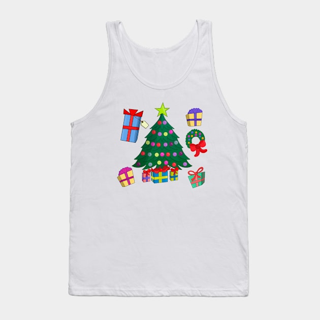 Christmas Holiday Night Gifts Tank Top by DiegoCarvalho